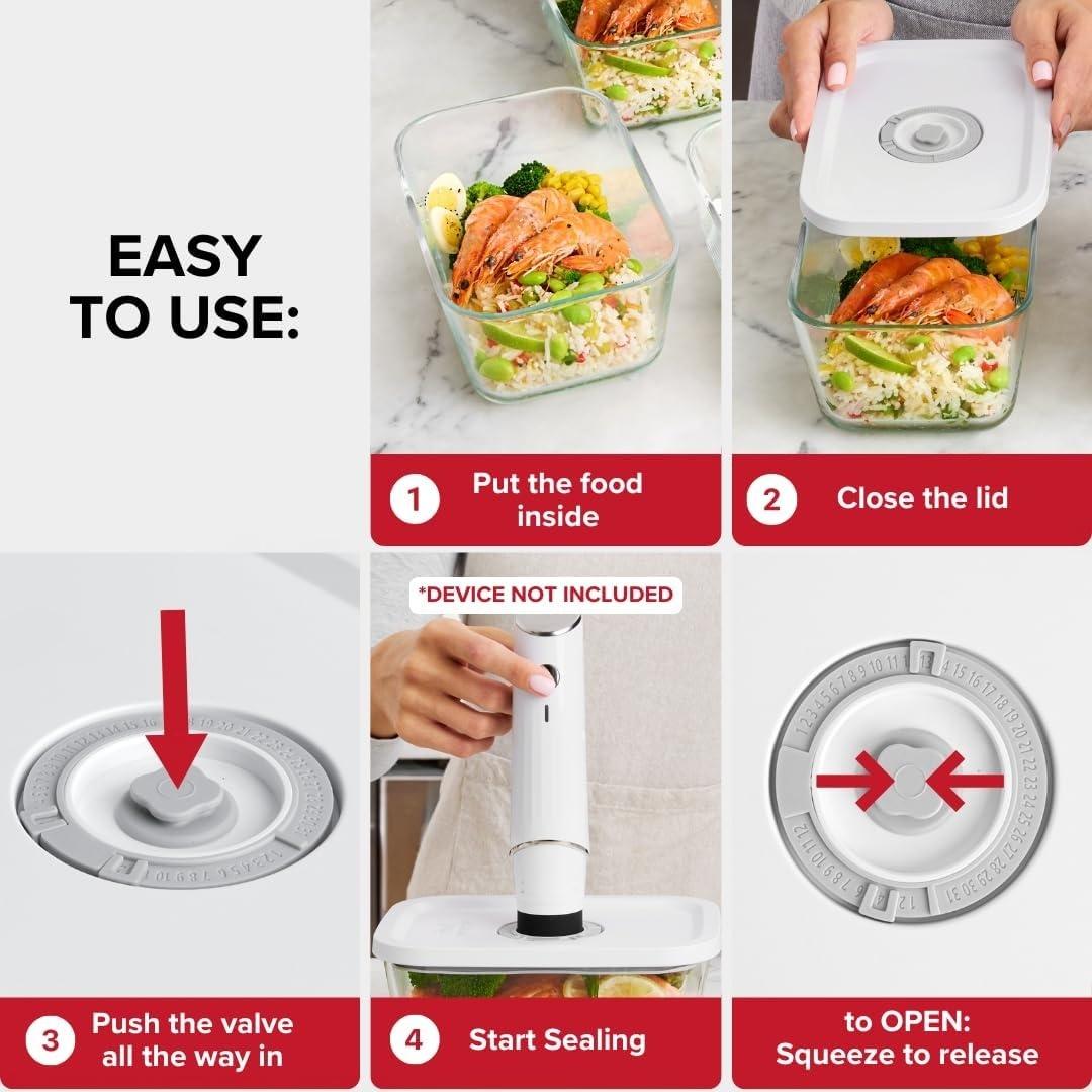 ChefShield™ 3x Vacuum Canisters