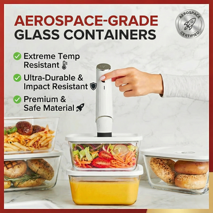 ChefShield™ Wireless Sealer + 6 Heavy-Duty Vacuum Pouches + 30 Heavy-Duty Vacuum Pouches (Complete Bundle)