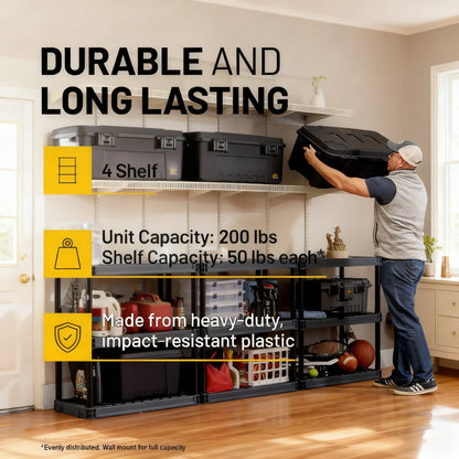 Plano 4-Tier Multipurpose Storage Shelf