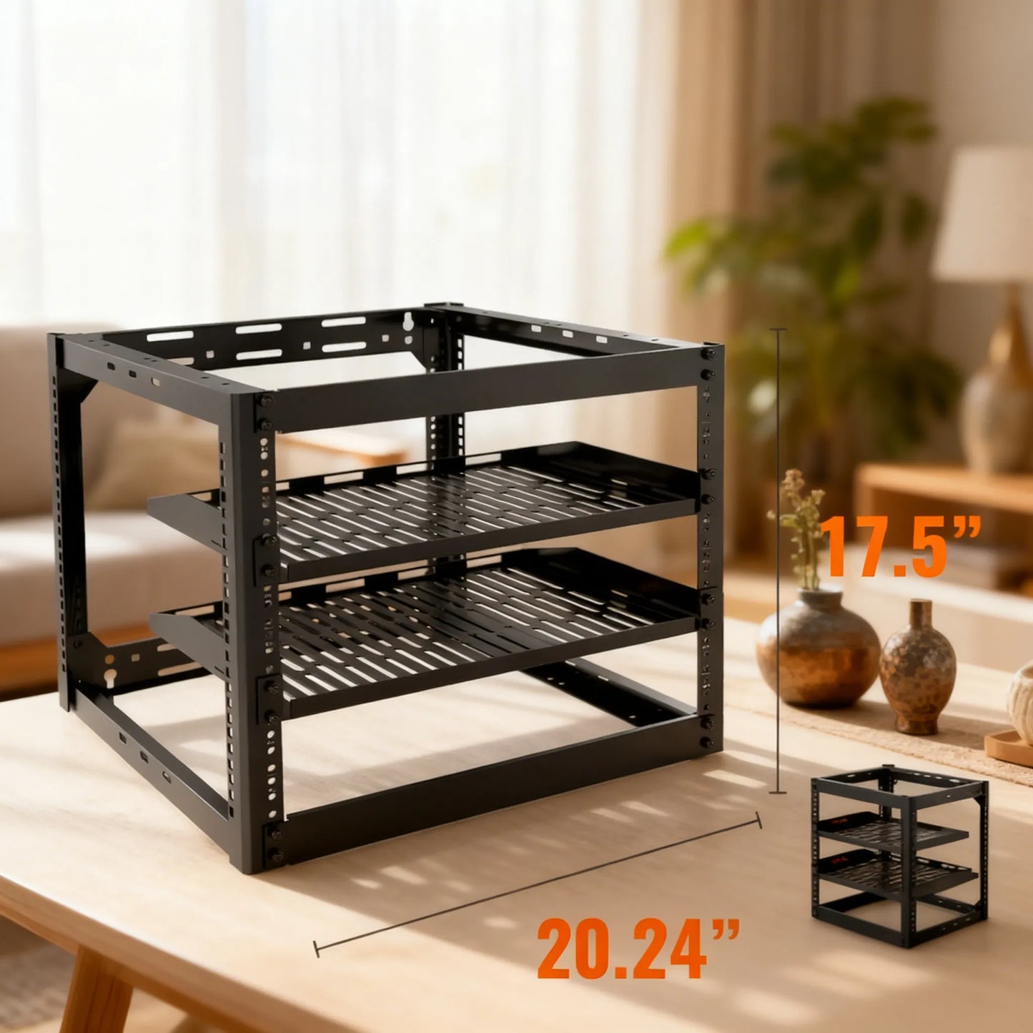 10U Open Frame Network Rack: Organize Your Tech with Ease