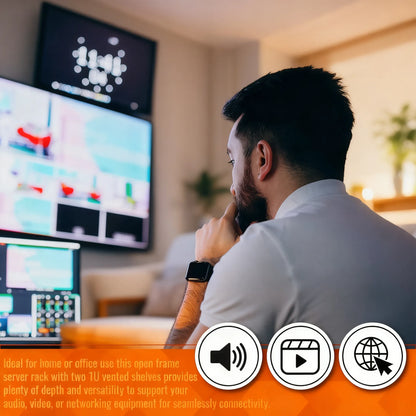 10U Open Frame Network Rack: Organize Your Tech with Ease