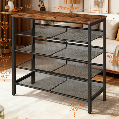 Adjustable 5-Tier Shoe Rack: Tidy Your Entryway in Style