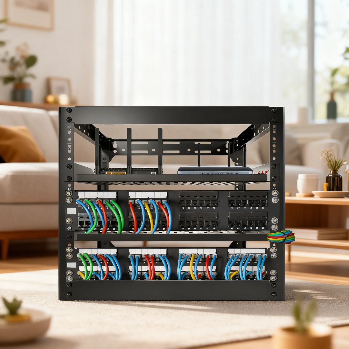 10U Open Frame Network Rack: Organize Your Tech with Ease