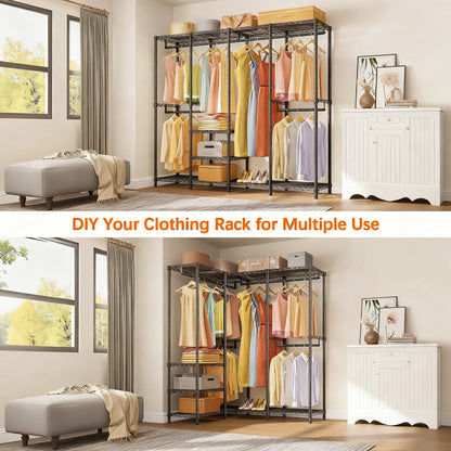 Customizable Heavy-Duty Closet Rack: DIY Your Dream Storage