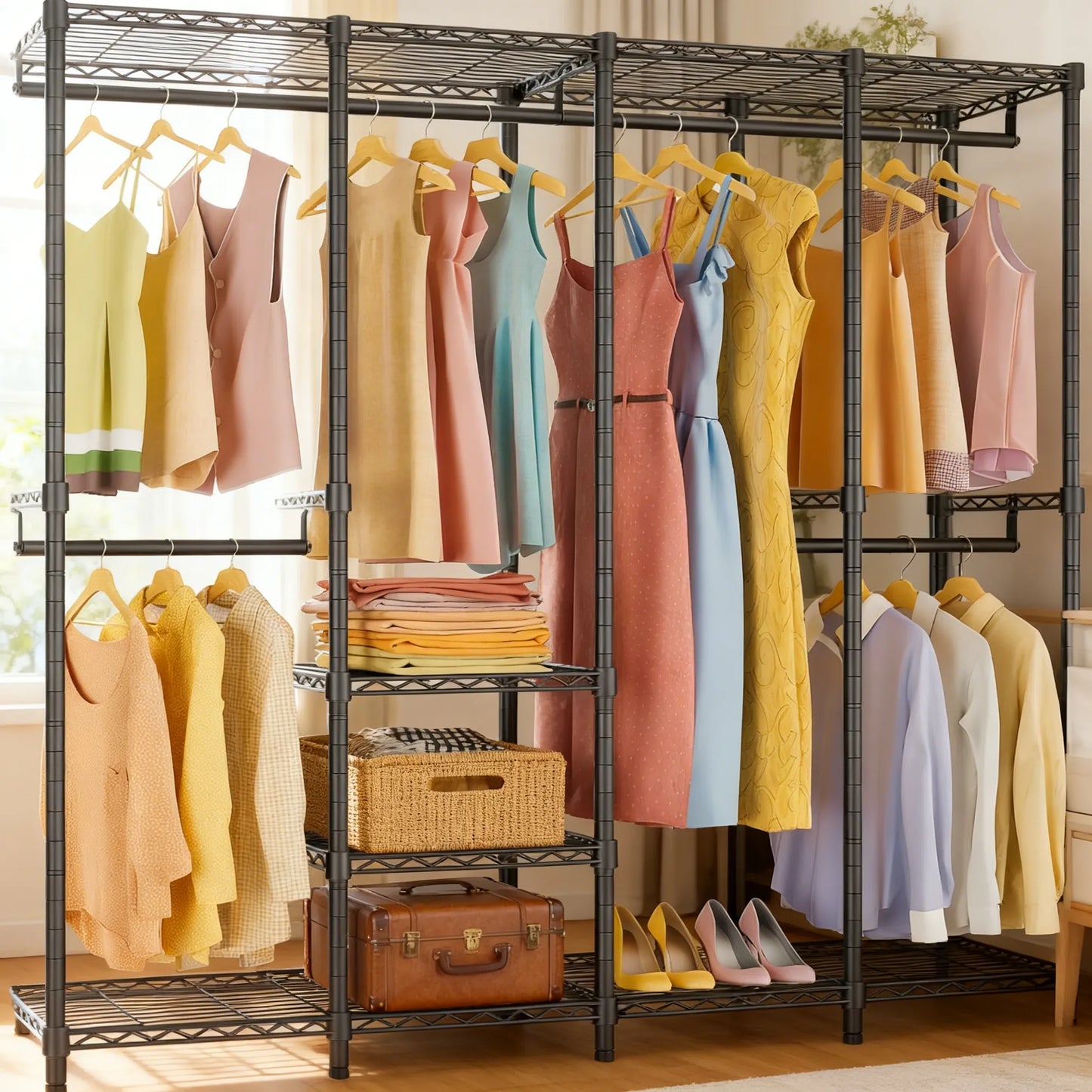 Customizable Heavy-Duty Closet Rack: DIY Your Dream Storage