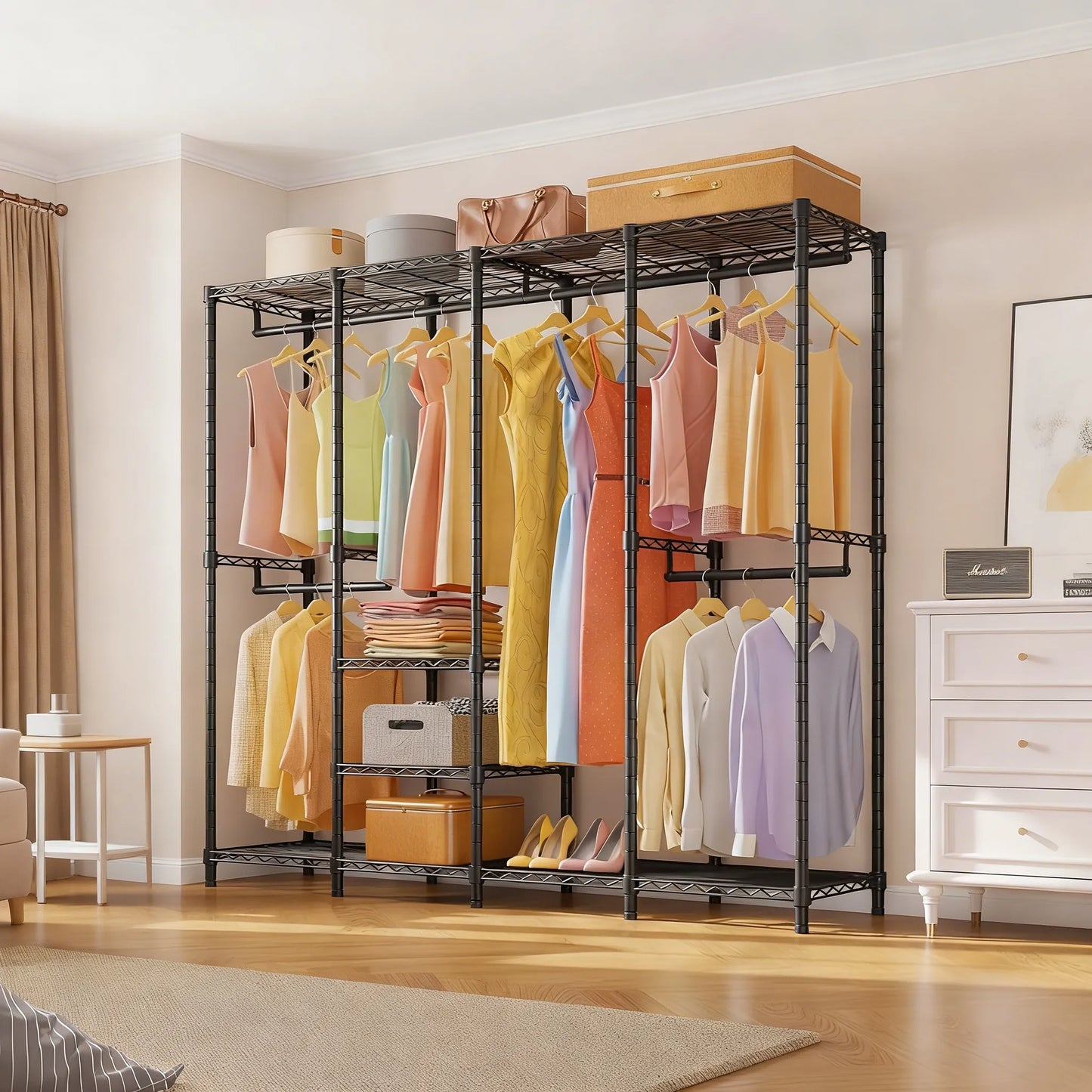Customizable Heavy-Duty Closet Rack: DIY Your Dream Storage