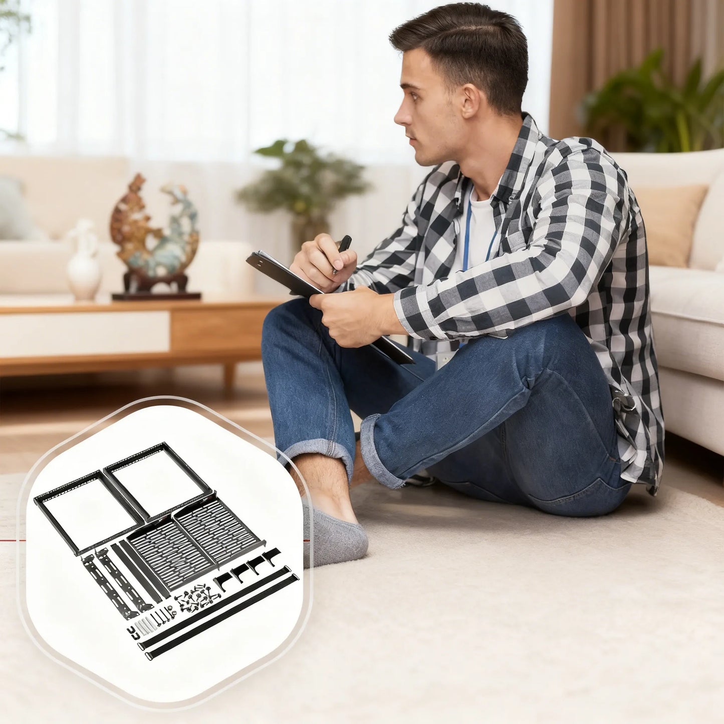 10U Open Frame Network Rack: Organize Your Tech with Ease