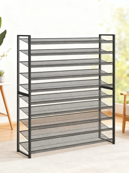 45" 10-Tier Mega Shoe Rack